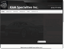 Tablet Screenshot of kamspecialtiesinc.com
